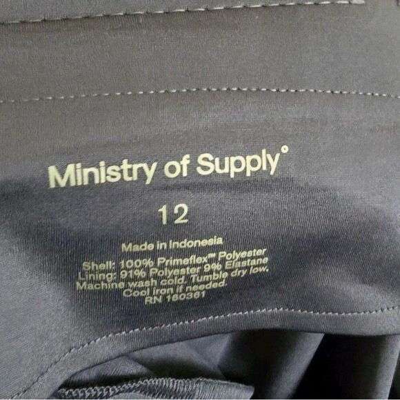Ministry of Supply Women Kinetic Pants Blue Size 12 Pull On Elastic Waist Jogger - Picture 3 of 11
